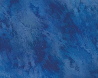 Earth Views ocean currents cobalt colorway by astronaut Karen Nyberg from Robert Kaufman AKWD-23317-72