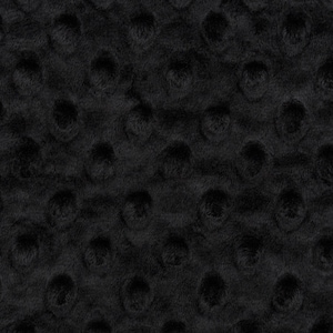 May include: Black fabric with a textured pattern of small raised circles.