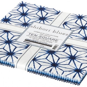 Shibori Blues by Sevenberry layer cake Complete Collection from Robert Kaufman