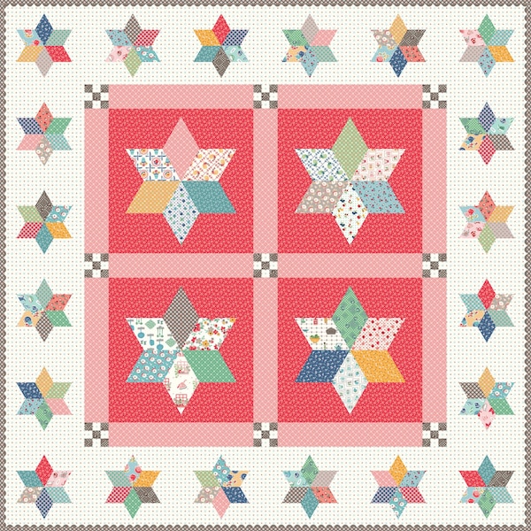 Cook Book Pot Luck Stars Quilt Boxed Kit