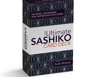 Preorder Ultimate Sashiko card deck crests, borders, classic motifs