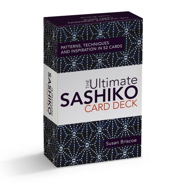Ultimate Sashiko card deck crests, borders, classic motifs