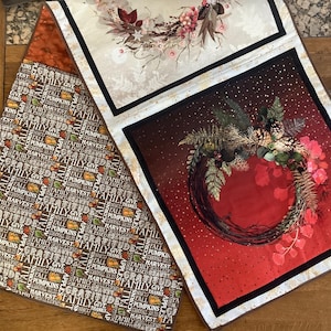 Reversible Thanksgiving and Christmas season runner