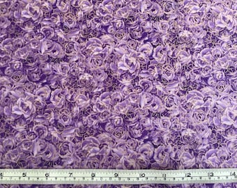 Two yards Roses collection Eggplant Colorway from Robert Kaufman