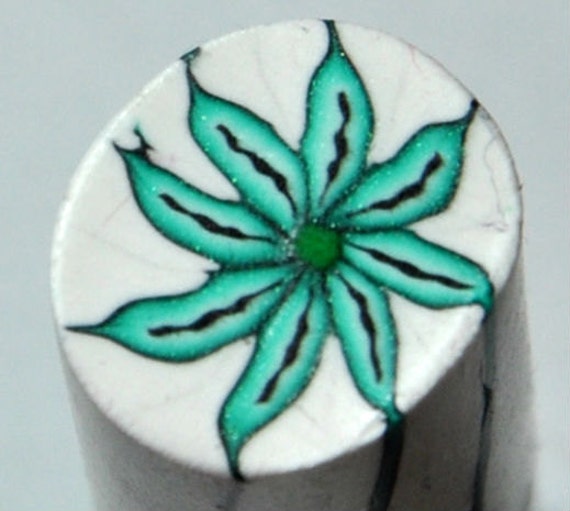 Single Fimo polymer clay millefiori cane Handmade nail art by myfiori 