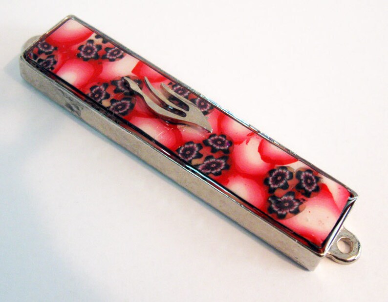 NEW Polymer Clay Handmade Mezuzah Case Judaica by Myfiori Etsy