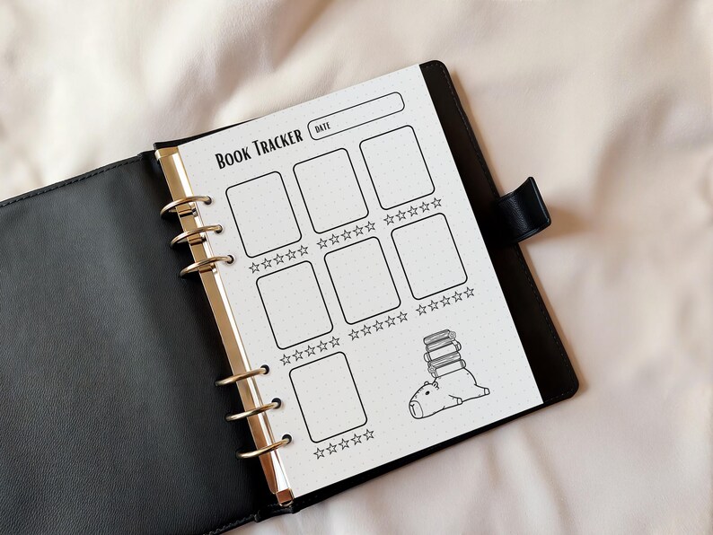 Reading Graph Tracker Book Tracker Printable | Reading Log With Book Cover Slots & Star ...