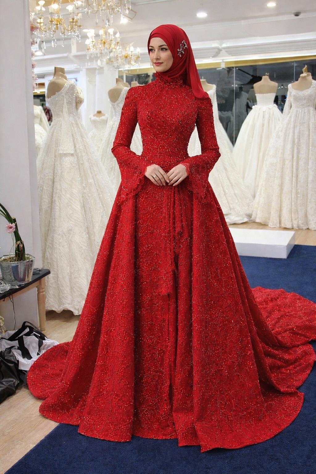 chinese dress ladies Luxury Blue Long Sleeves Evening Dress with Overskirt SS141 main image 1