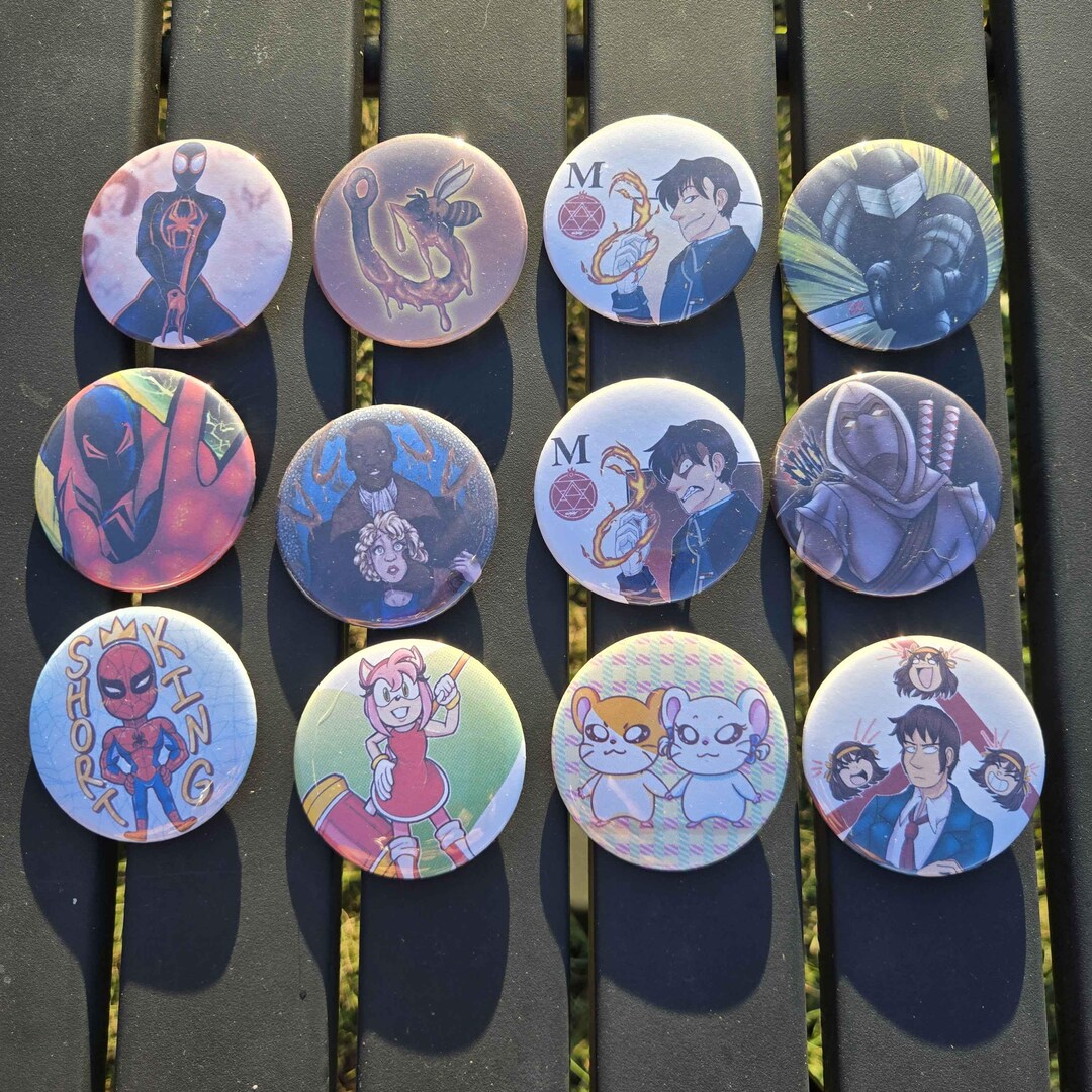 Fan Art Buttons - Etsy