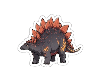 Stegosaurus dinosaur sticker
