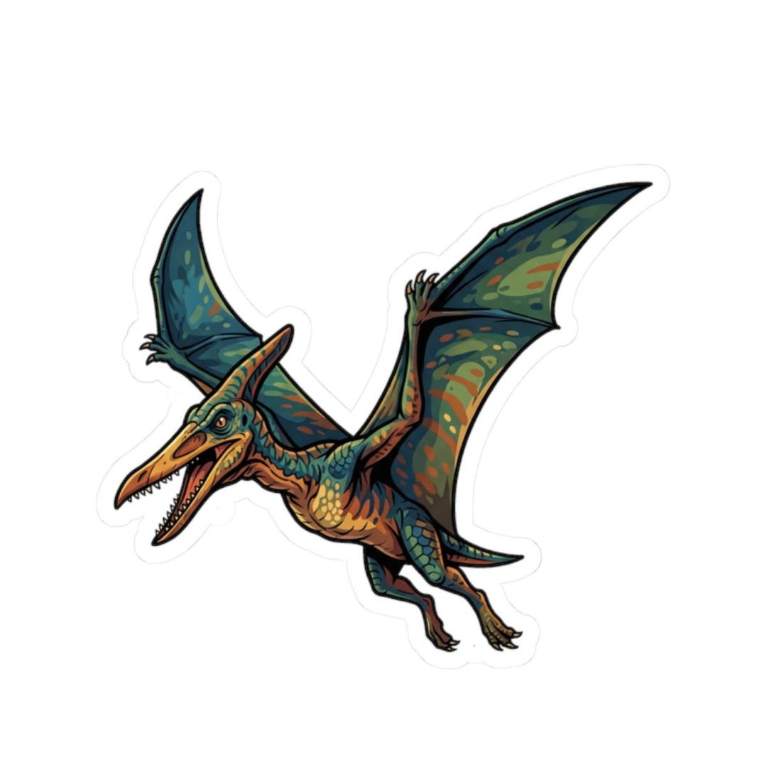 Pterodactyl Kiss-cut Vinyl Dinosaur Sticker - Etsy
