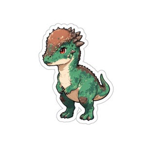 Pachycephalosaurus headbutt dinosaur sticker