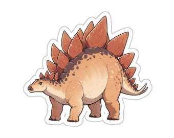 Stegosaurus dinosaur sticker