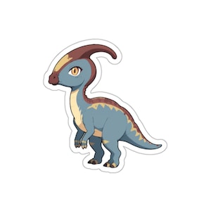 Parasaurolophus dinosaur sticker