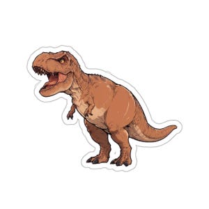 Tyrannosaurus rex t-rex dinosaur sticker