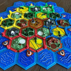Settlers Of Catan 3d Printed (DIY Paint)