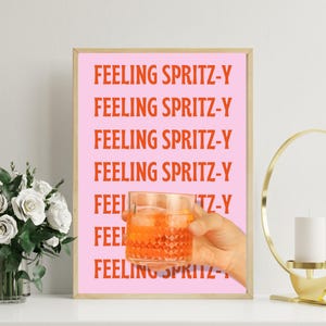 Aperol Spritz Cocktail Art Print, Aperol Spritz Wall Art, Aperol Spritz Poster, Aperol Spritz Wall Art, Cocktail Poster, Cocktail Wall Art