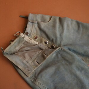 Vintage Suede Lederhosen Pants/ High Waisted Leather Bavarian Trousers/Hammerschmid/ Size Small 27 image 8