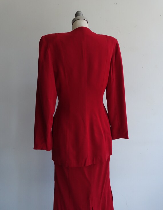 Vintage 80s Norma Kamali Two Piece Riding Suit/ 1… - image 4