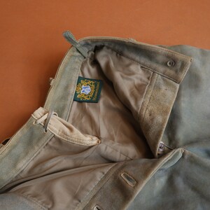 Vintage Suede Lederhosen Pants/ High Waisted Leather Bavarian Trousers/Hammerschmid/ Size Small 27 image 7