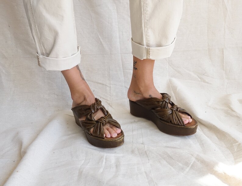 dries van noten leather platform sandals