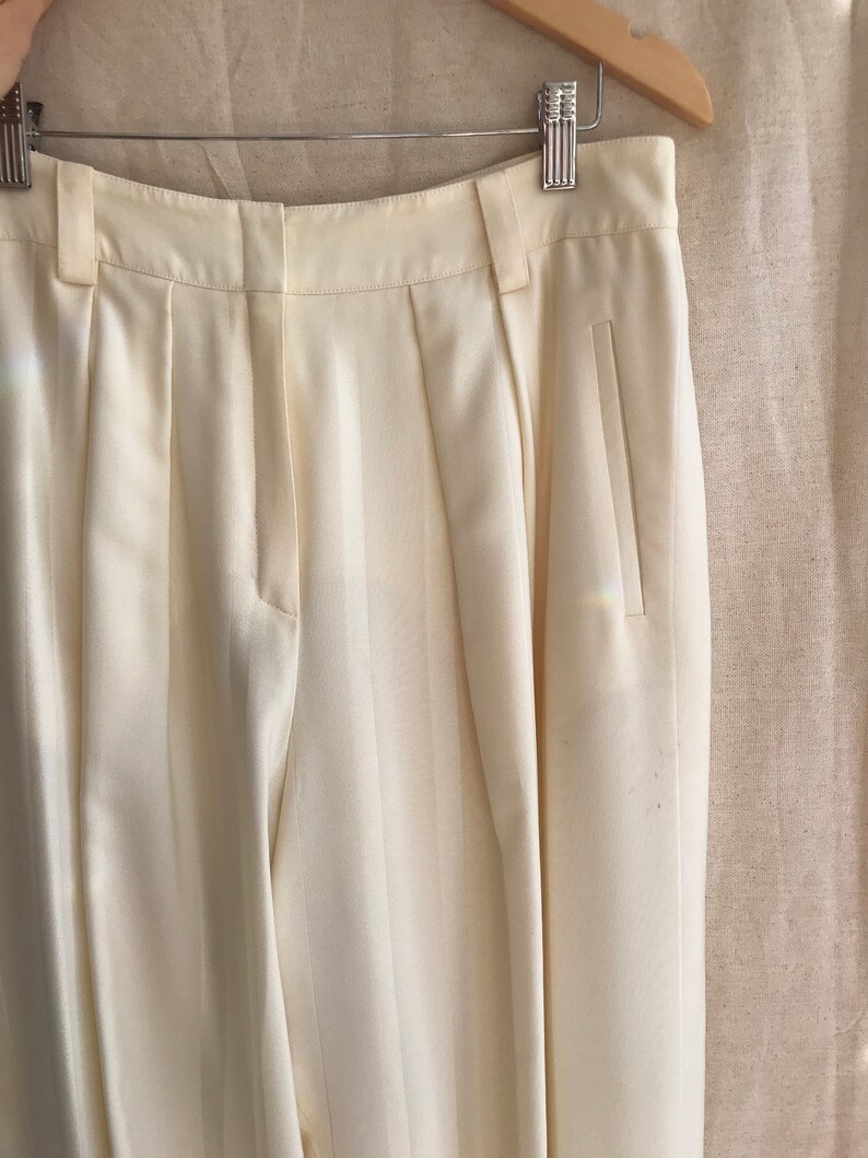 Vintage 80s Sonia Rykiel Ivory Pant Suit/ 1980s White Matching | Etsy