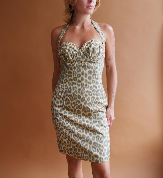 wrap halter dress Halter Wrap Maxi Zebra / 2 (S)