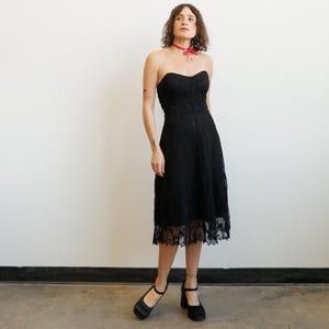 blue dress for baby girl 90s BETSEY JOHNSON Black Lace Dress (S)