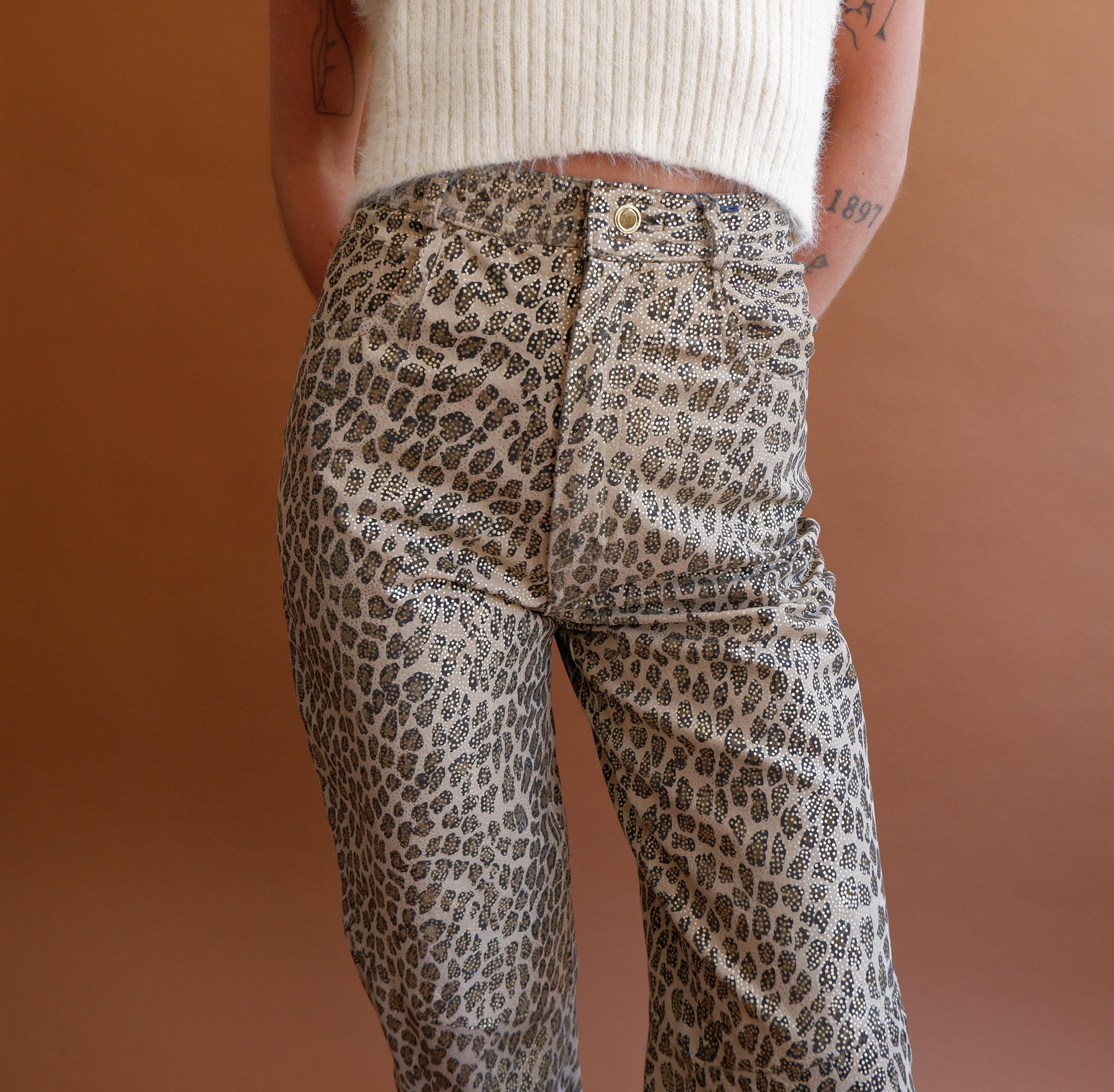 90's Leopard Pants - Etsy Canada