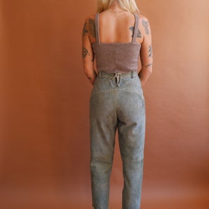 Vintage Suede Lederhosen Pants/ High Waisted Leather Bavarian Trousers/Hammerschmid/ Size Small 27 image 5