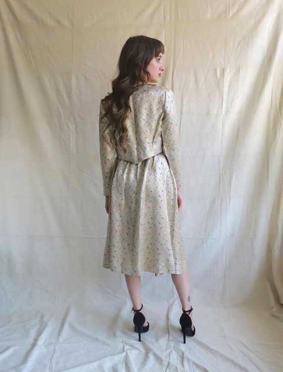 Vintage 50s Gold Brocade Dress and Bolero Set/ 19… - image 8