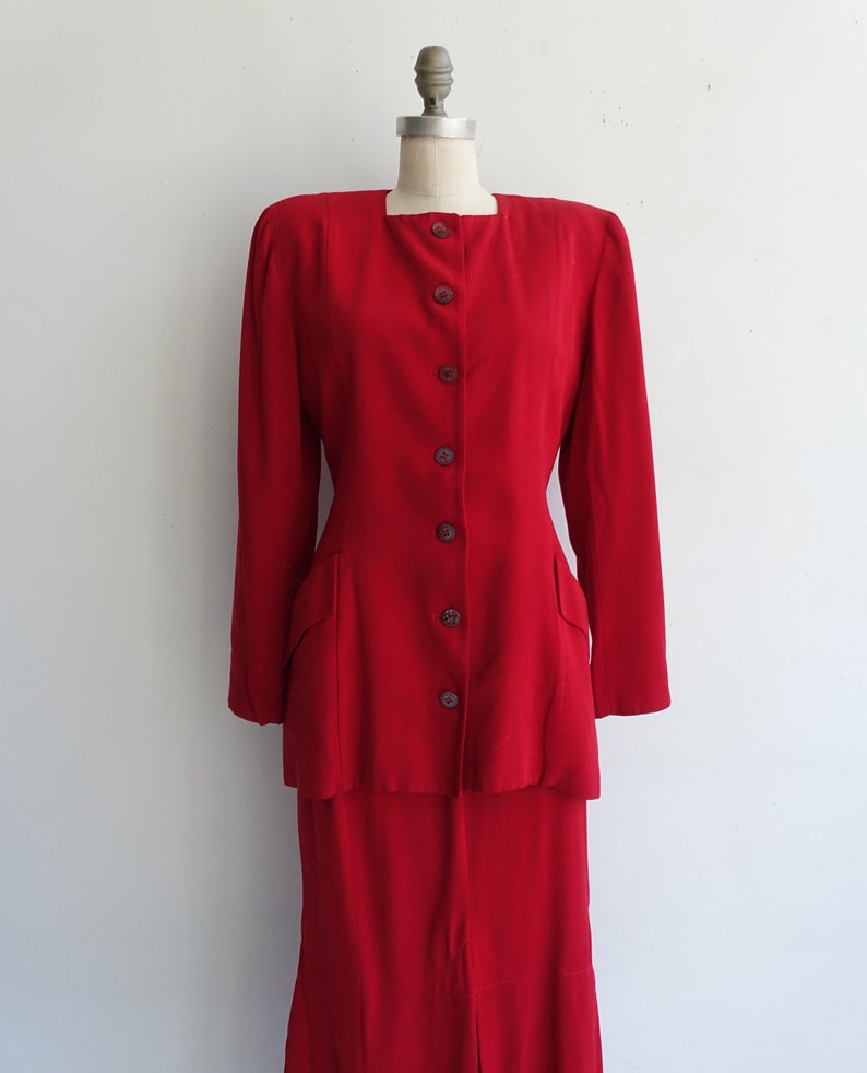 Vintage 80s Norma Kamali Two Piece Riding Suit/ 1980s Broad - Etsy