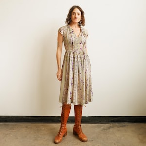 old fashioned farm dresses Farmstead Old West Dress for Ladies Made in USA Blue / 16