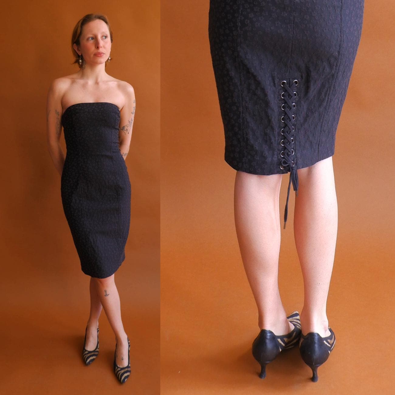 Strapless tight black dress - Etsy 日本