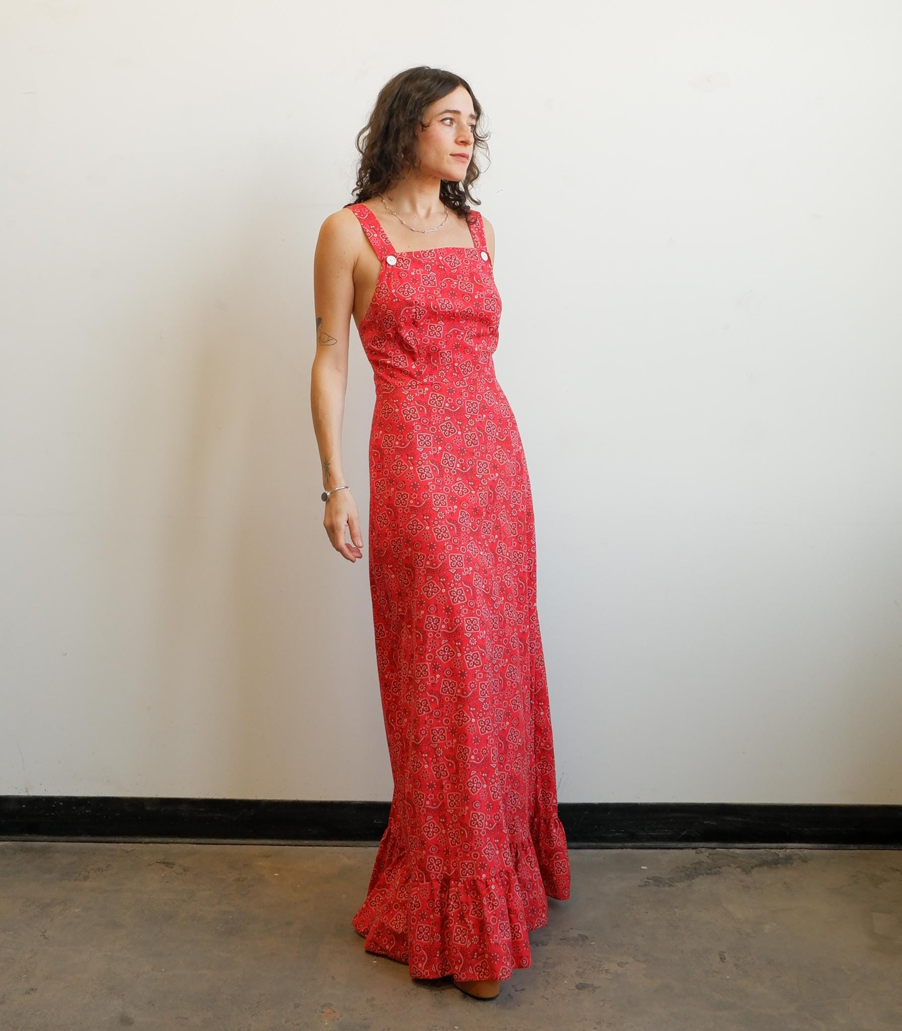 chinese dress ladies Roam Bandana Maxi - Chocolate