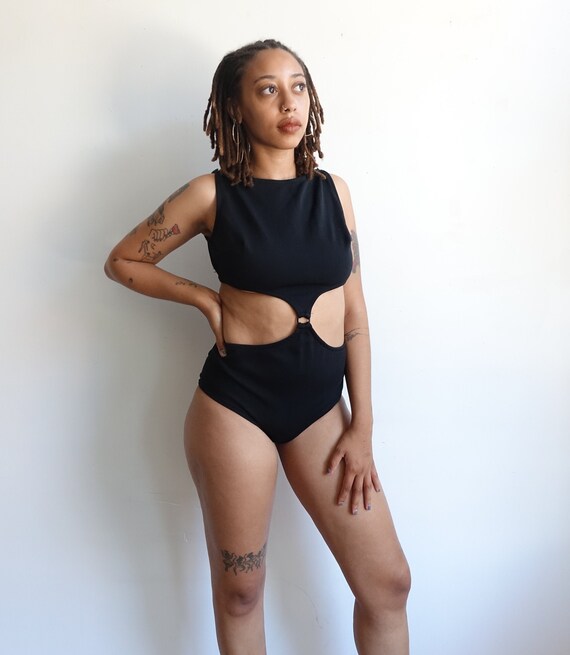 Vintage 60s Black Monokini 1960s One Piece Bathing Suit With Etsy Vintage 60s Black Monokini 1960s One Piece Bathing Suit With Etsy