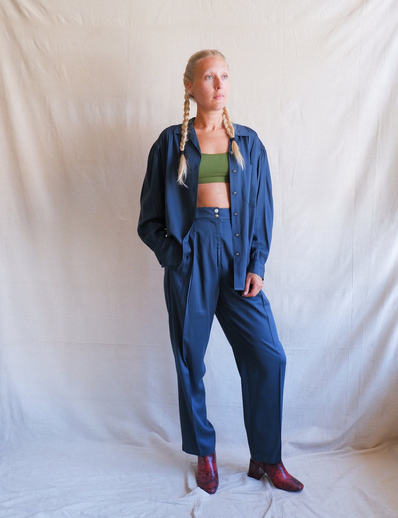 80s trouser suit