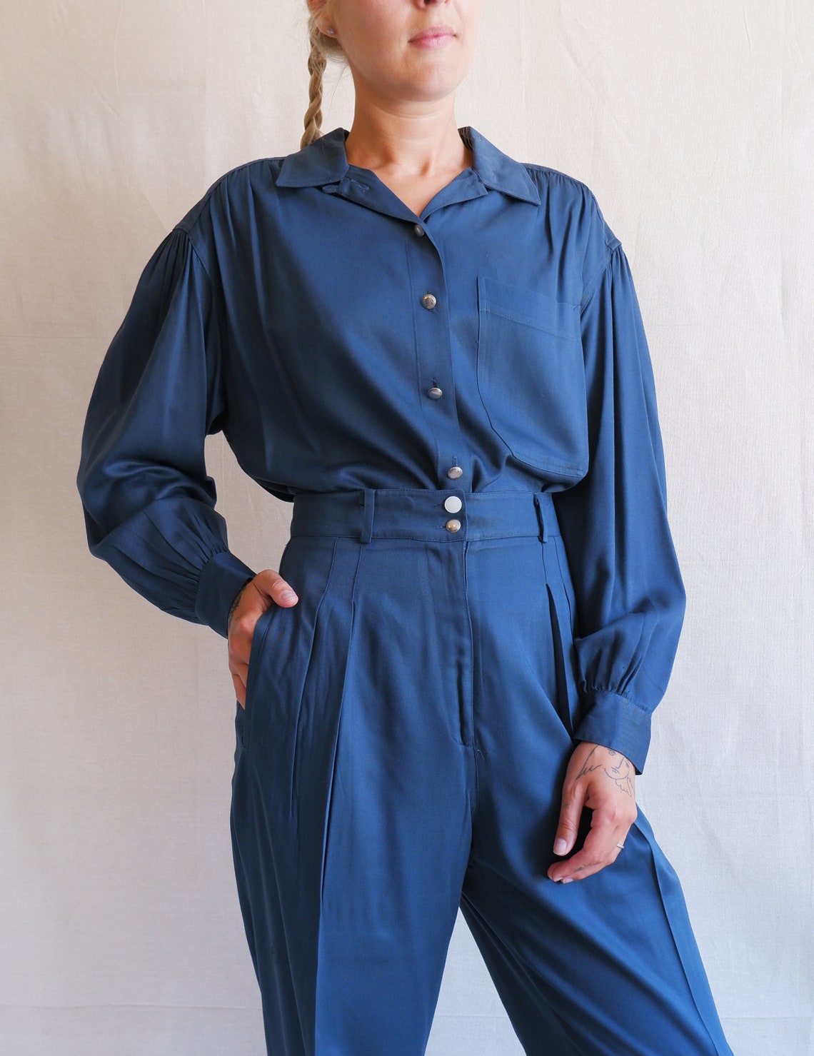80s trouser suit