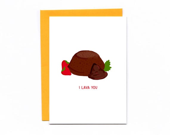 I Lava You Anniversary Valentine S Day Card Etsy