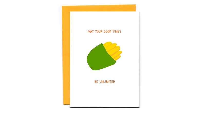 May Your Good Times Be Unlimited   funny wedding card  image 1
