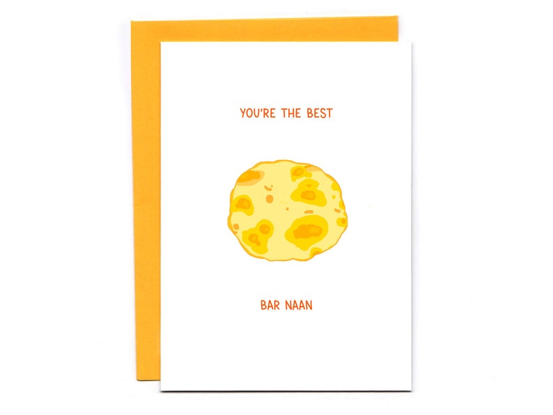 You're the best bar naan  funny card  food joke  image 1