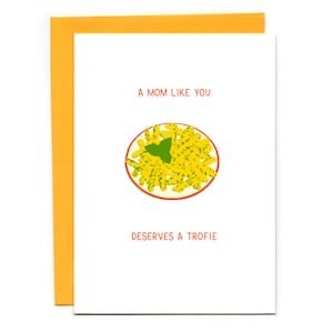 A mom like you deserves a trofie - funny pasta card - Mother's Day - Italian food
