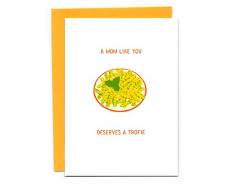 A mom like you deserves a trofie - funny pasta card - Mother's Day - Italian food