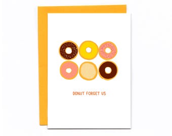 Funny Farewell Donut Card - Going Away - Retirement