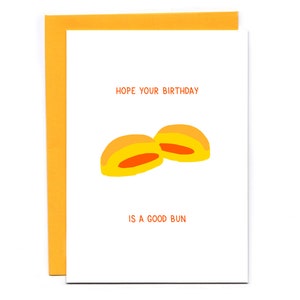 Funny Birthday Card: Cha Siu Bao Pun - nice buns imagem 1