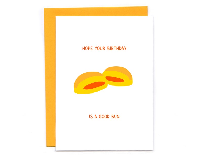 Funny Birthday Card: Cha Siu Bao Pun - nice buns imagem 1