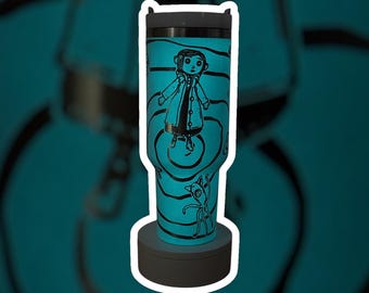 Coraline tumbler, Coraline drinkware, Coraline cup, Coraline gift, Coraline merchandise, Coraline fans, Custom tumbler, Cute tumbler