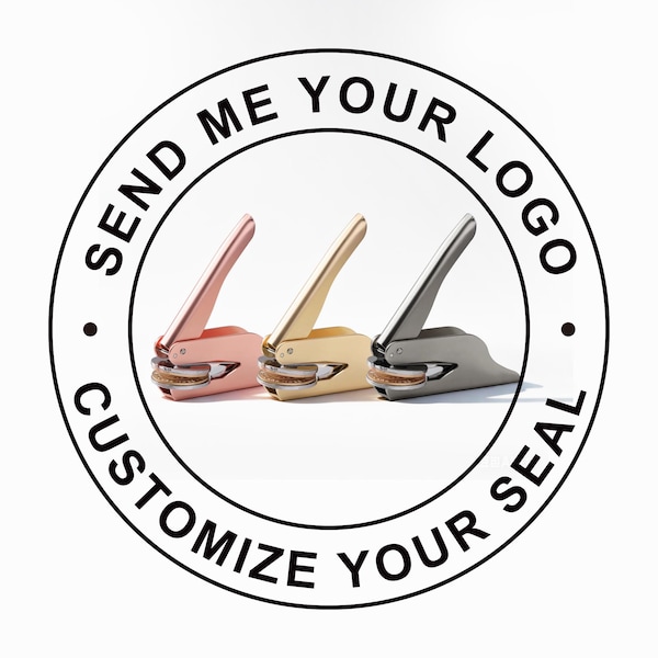 Custom Logo Embosser Stamp | Personalized Business Seal, Stationery Branding Tool