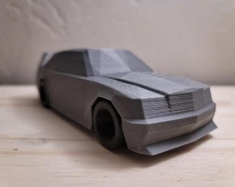 Mercedes Benz 190 E Evolution Low Polygon 3D Printed Display Model