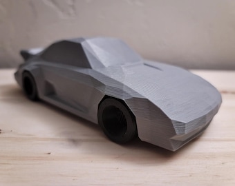 Porsche 911 Slant Nose Low Polygon desktop display model car unique sophisticated 3d printed